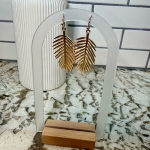 Elegant Gold Leaf Earrings